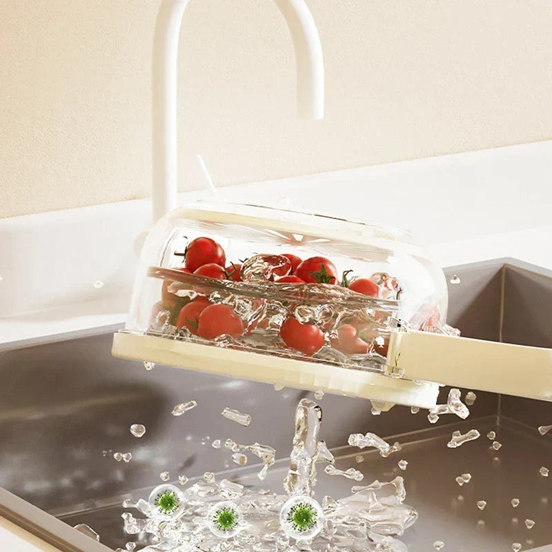 Produce Drainer Basket Compact Efficient Drainage】【。