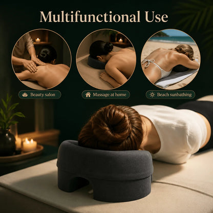Prone Face Pillow Memory Foam Round Opening Removable Cover