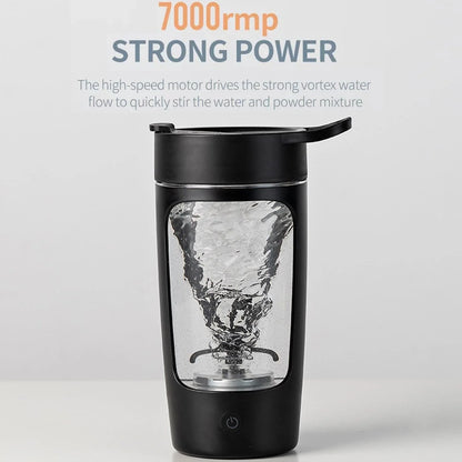 Protein Shaker Bottle Electric Self-Mixing Leakproof BPA-Free