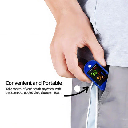 Pulse Oximeter Fingertip Sensor HD LED Display Portable Design