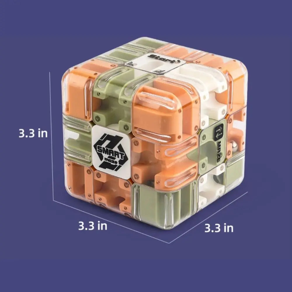 Puzzle Cube Metal Ball Maze Compact & Portable
