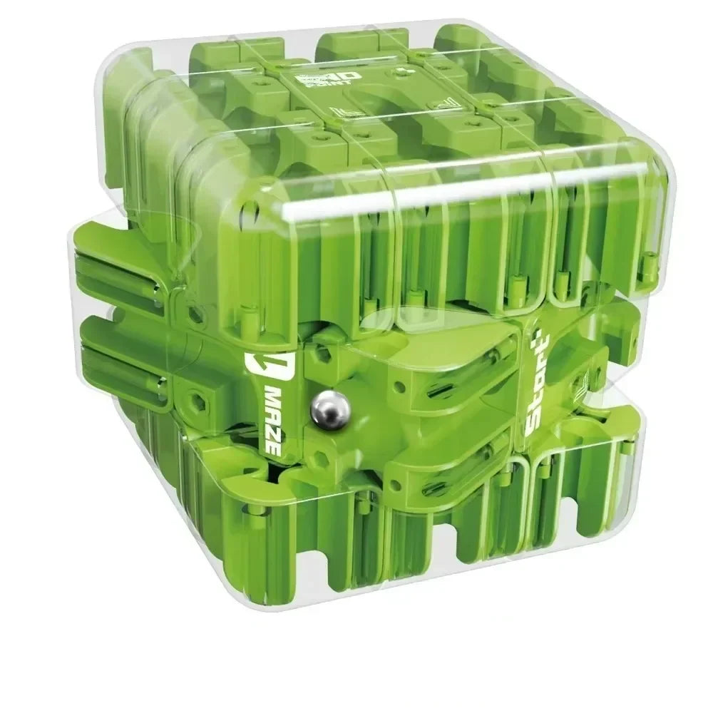 Puzzle Cube Metal Ball Maze Compact & Portable