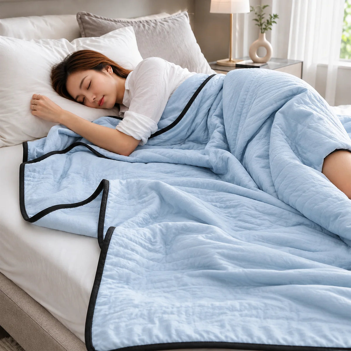 Quilted Blanket Cooling Breathable Lightweight
