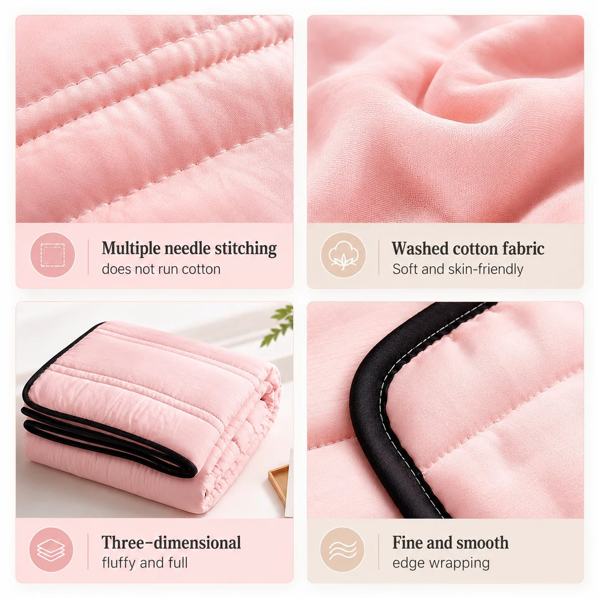 Quilted Blanket Cooling Breathable Lightweight