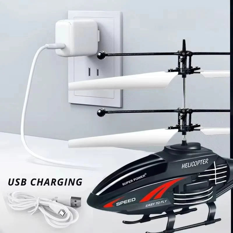 RC Helicopter Gesture & Remote Control LED Lights USB Rechargeable