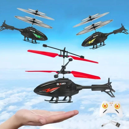 RC Helicopter Gesture & Remote Control LED Lights USB Rechargeable