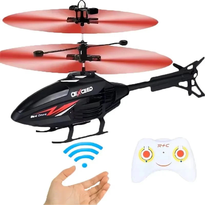 RC Helicopter Gesture & Remote Control LED Lights USB Rechargeable