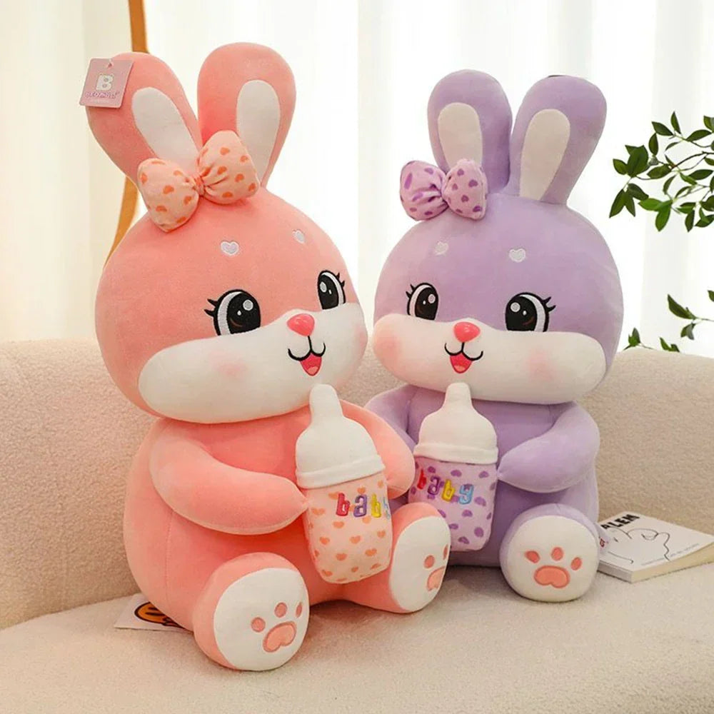 Rabbit Plush Toy Cotton Seated 17.7-Inch Tall