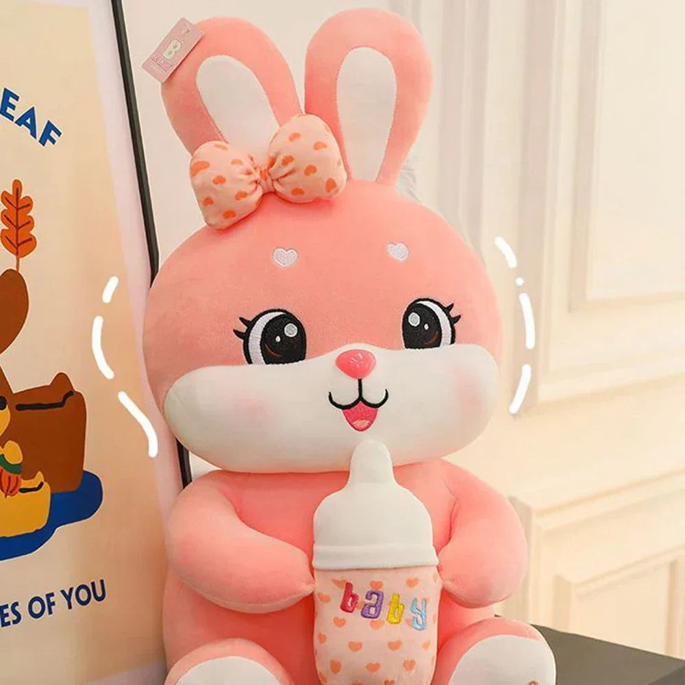 Rabbit Plush Toy Cotton Seated 17.7-Inch Tall