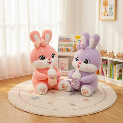Rabbit Plush Toy Cotton Seated 17.7-Inch Tall