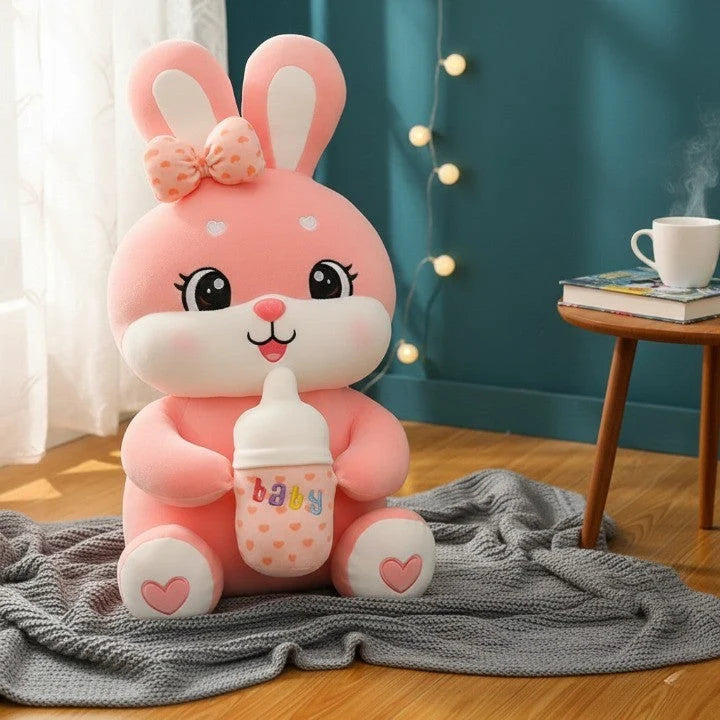 Rabbit Plush Toy Cotton Seated 17.7-Inch Tall