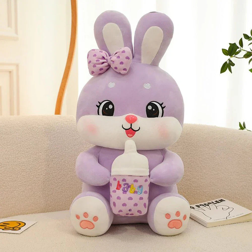 Rabbit Plush Toy Cotton Seated 17.7-Inch Tall