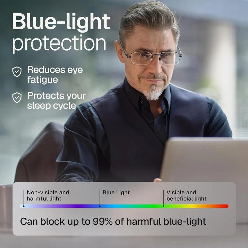 Reading Glasses Auto-Focus Zoom Blue-Light Filtering