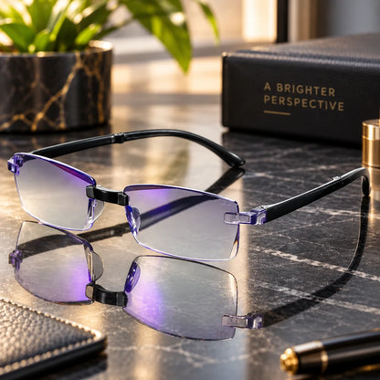 Reading Glasses Continuous Multifocal Blue Light Set of 2