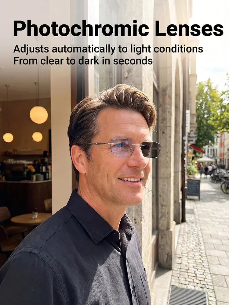 Reading Glasses Photochromic Blue Light & UV Protection