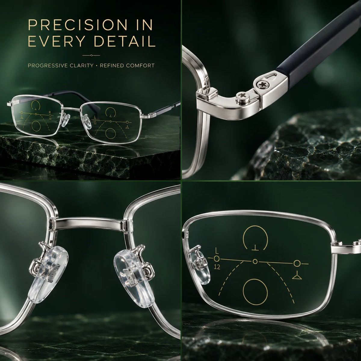 Reading Glasses Progressive Multifocal Blue Light & Anti-Glare