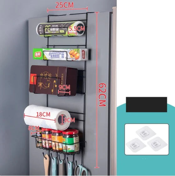Refrigerator Organizer Rack Multi-Layer Rust-Resistant Metal