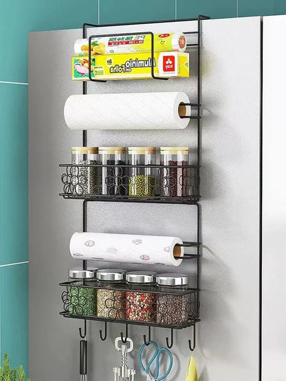 Refrigerator Organizer Rack Multi-Layer Rust-Resistant Metal