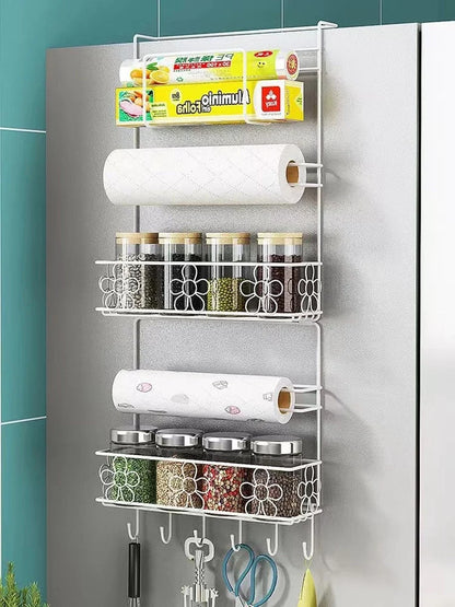 Refrigerator Organizer Rack Multi-Layer Rust-Resistant Metal