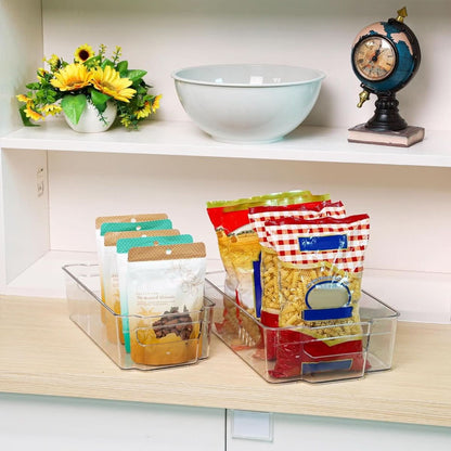 Refrigerator Storage Bins Transparent BPA-Free Set of 4