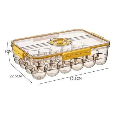 Refrigerator Storage Box Transparent Lidded Plastic