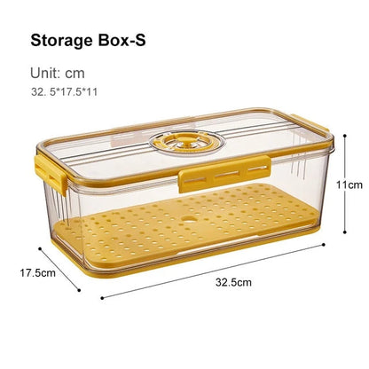Refrigerator Storage Box Transparent Lidded Plastic