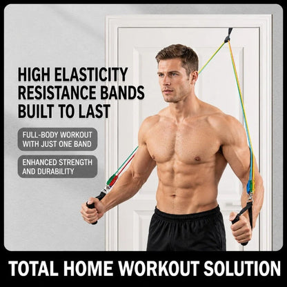 Resistance Band Set Stackable Adjustable Full-Body Training