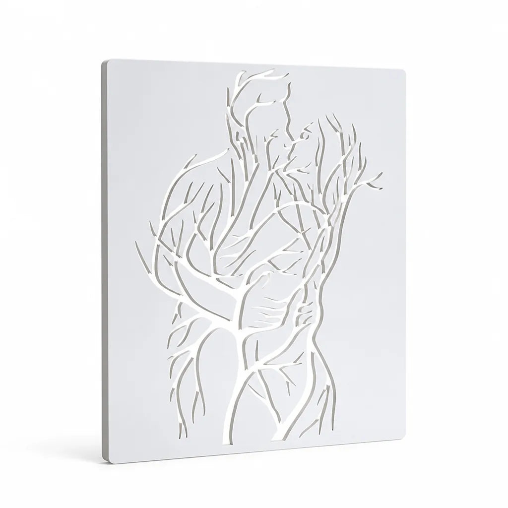 Reusable Love Tree Couple Stencil