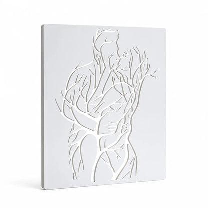Reusable Love Tree Couple Stencil