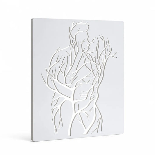 Reusable Love Tree Couple Stencil