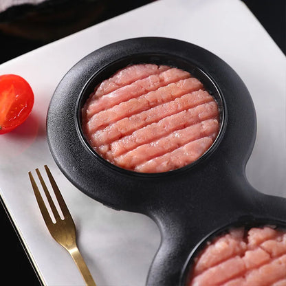 Rice Ball & Burger Press Double Grid Easy-Release Surface