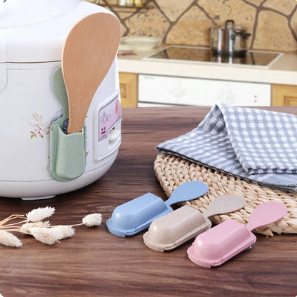 Rice Paddle Anti-Stick Wall-Mounted Storage