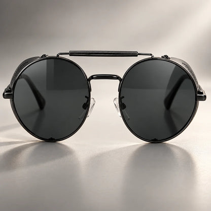 Riding Sunglasses Perforated Metal Side Shields UV400