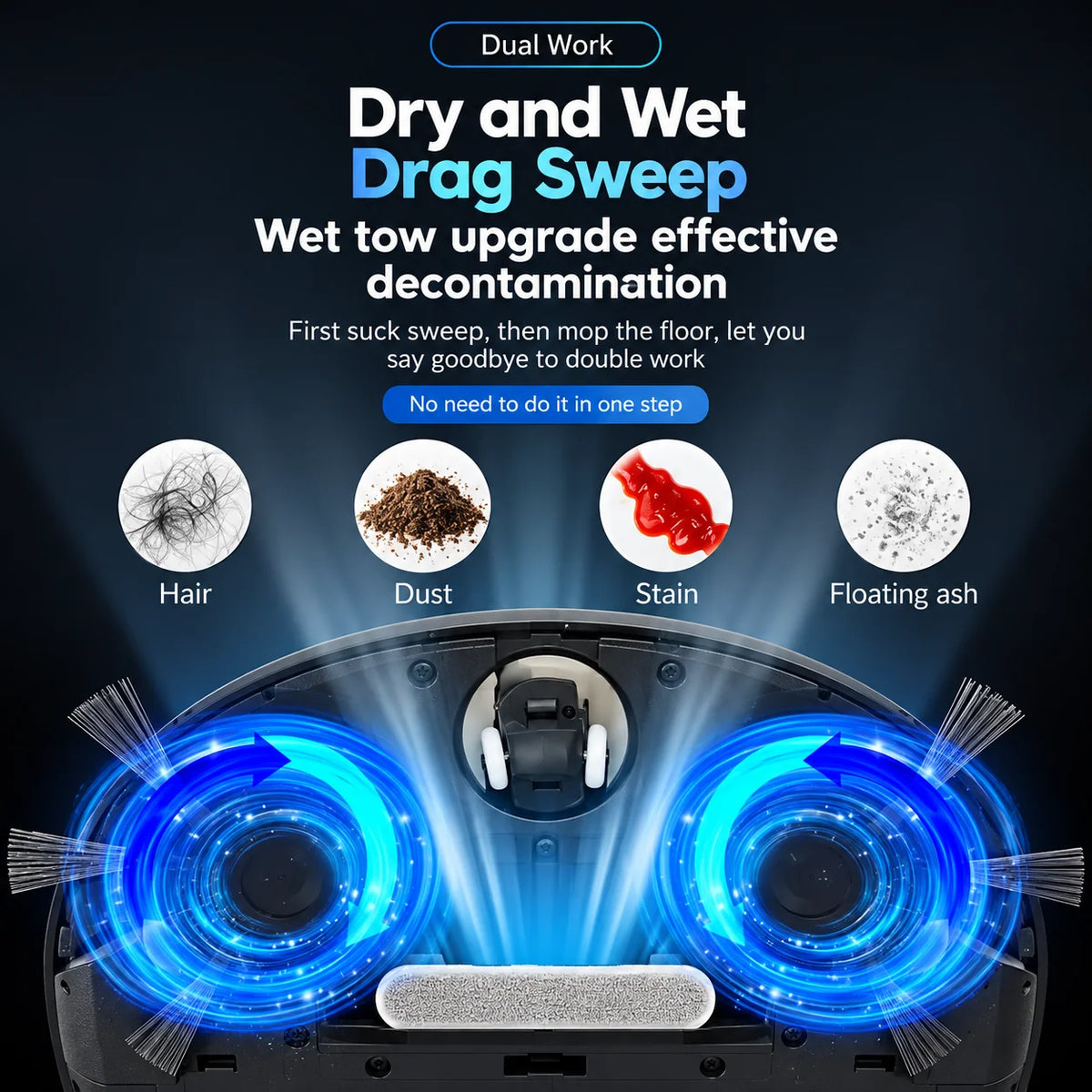Robot Vacuum Low-Profile & Quiet 30 Minute Runtime