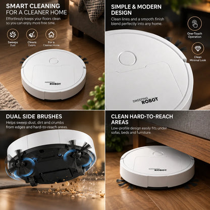 Robot Vacuum Low-Profile & Quiet 30 Minute Runtime