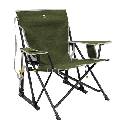 Rocking Camp Chair Spring-Action Beverage Holder & Phone Pocket