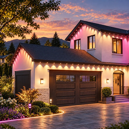 Roofline Lights RGB Color-Changing 50 Ft Weatherproof