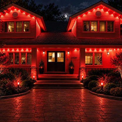 Roofline Lights RGB Color-Changing 50 Ft Weatherproof