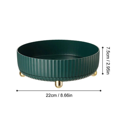 Rotating Storage Tray 360-Degree Turntable Compact Organizer