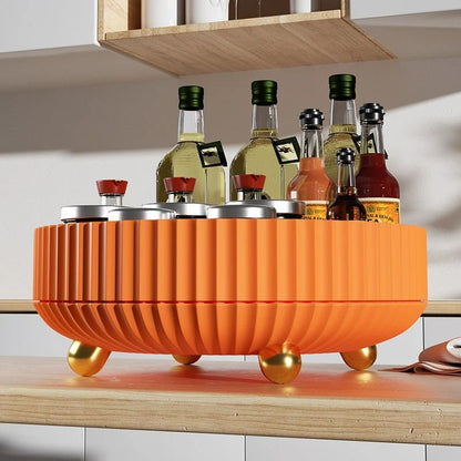 Rotating Storage Tray 360-Degree Turntable Compact Organizer