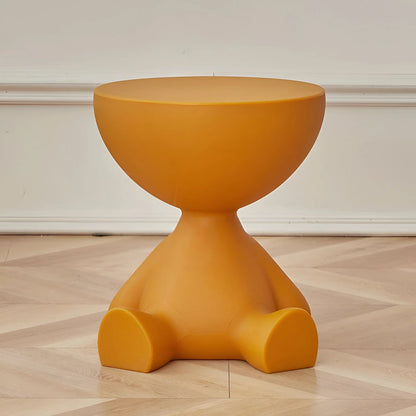 Round Accent Table Space-Saving Lightweight Plastic