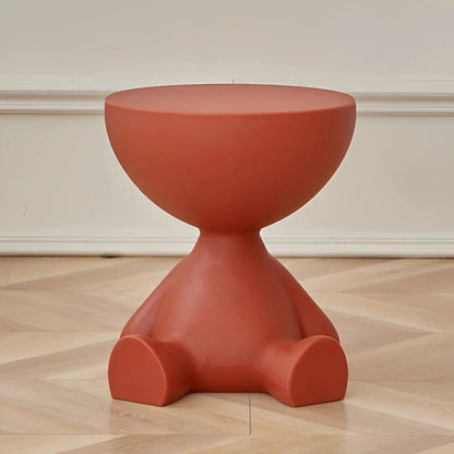 Round Coffee Table Lightweight Durable Plastic Compact Design
