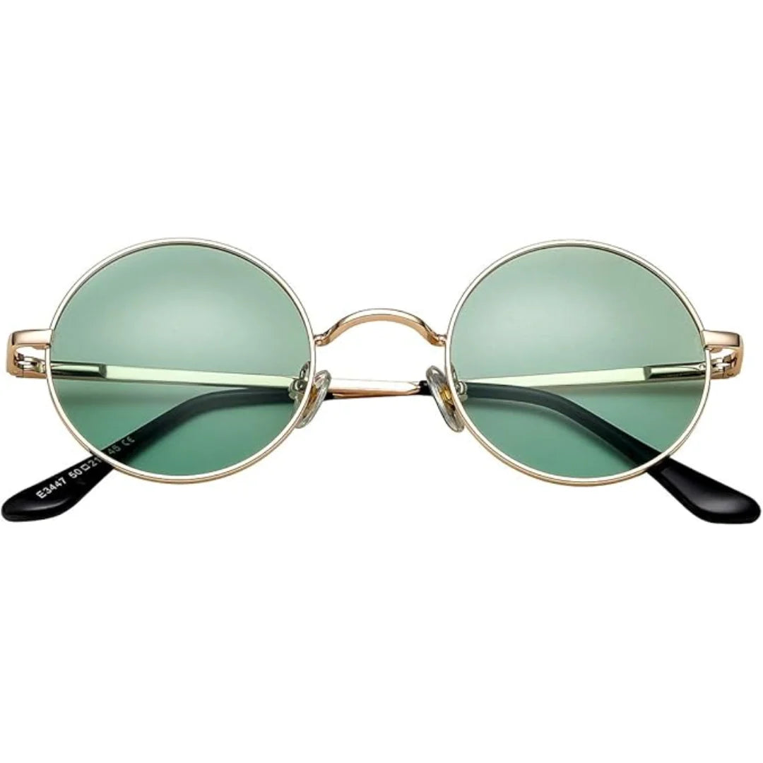 Round Sunglasses Polarized Full UV Protection Lightweight Frame