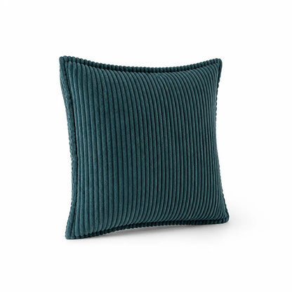 Round Throw Pillow Ribbed Texture Plush 30 cm