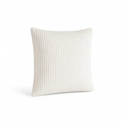 Round Throw Pillow Ribbed Texture Plush 30 cm