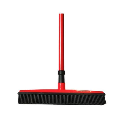 Rubber Broom Pet Hair Natural Rubber Head Telescoping Handle
