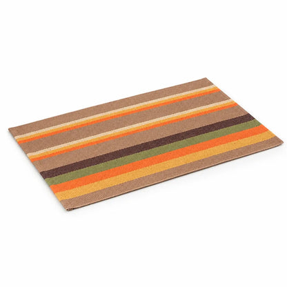 Runner Rug Striped Cotton Blend Anti-Slip
