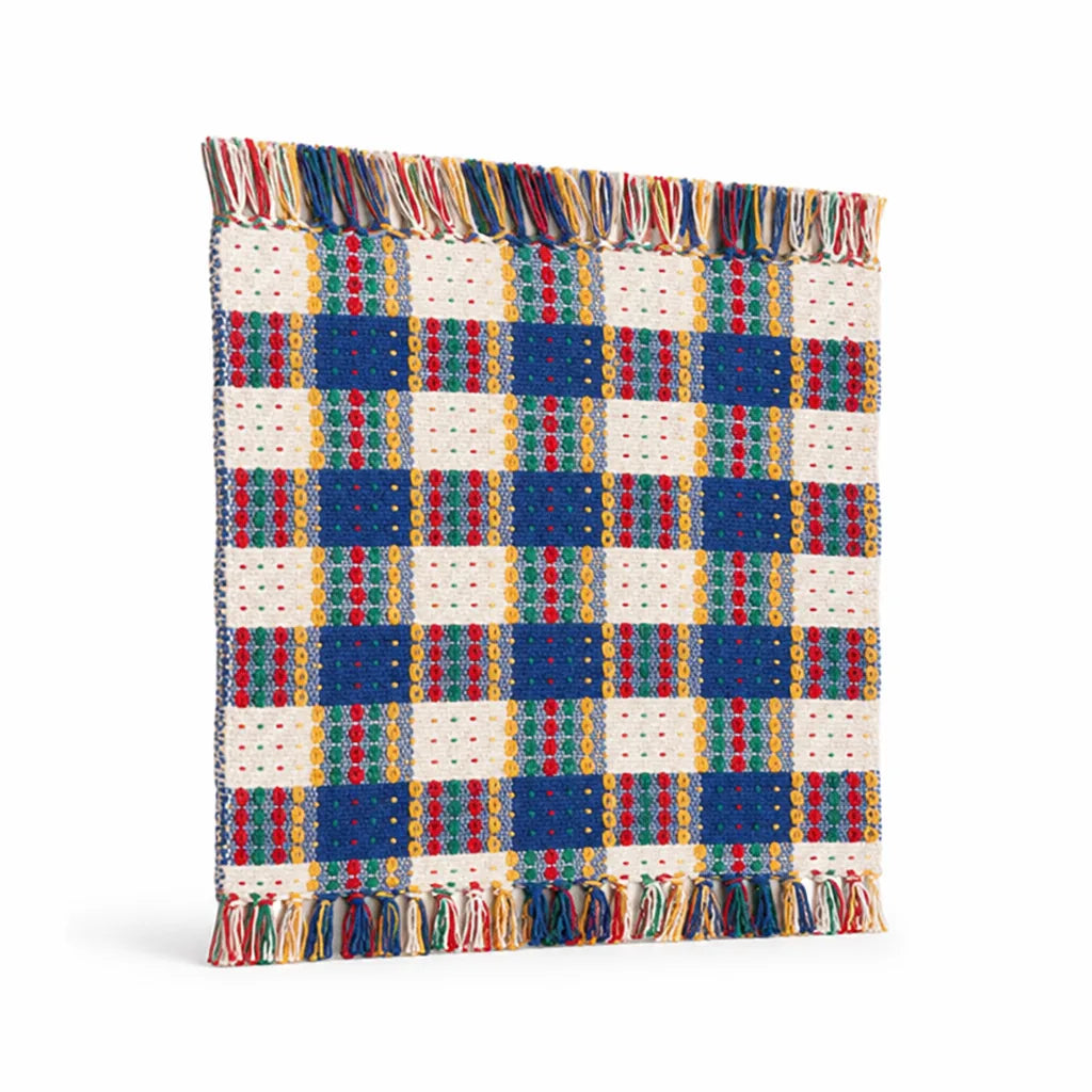 Runner Rug Striped Cotton Blend Anti-Slip
