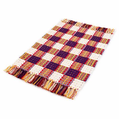 Runner Rug Striped Cotton Blend Anti-Slip