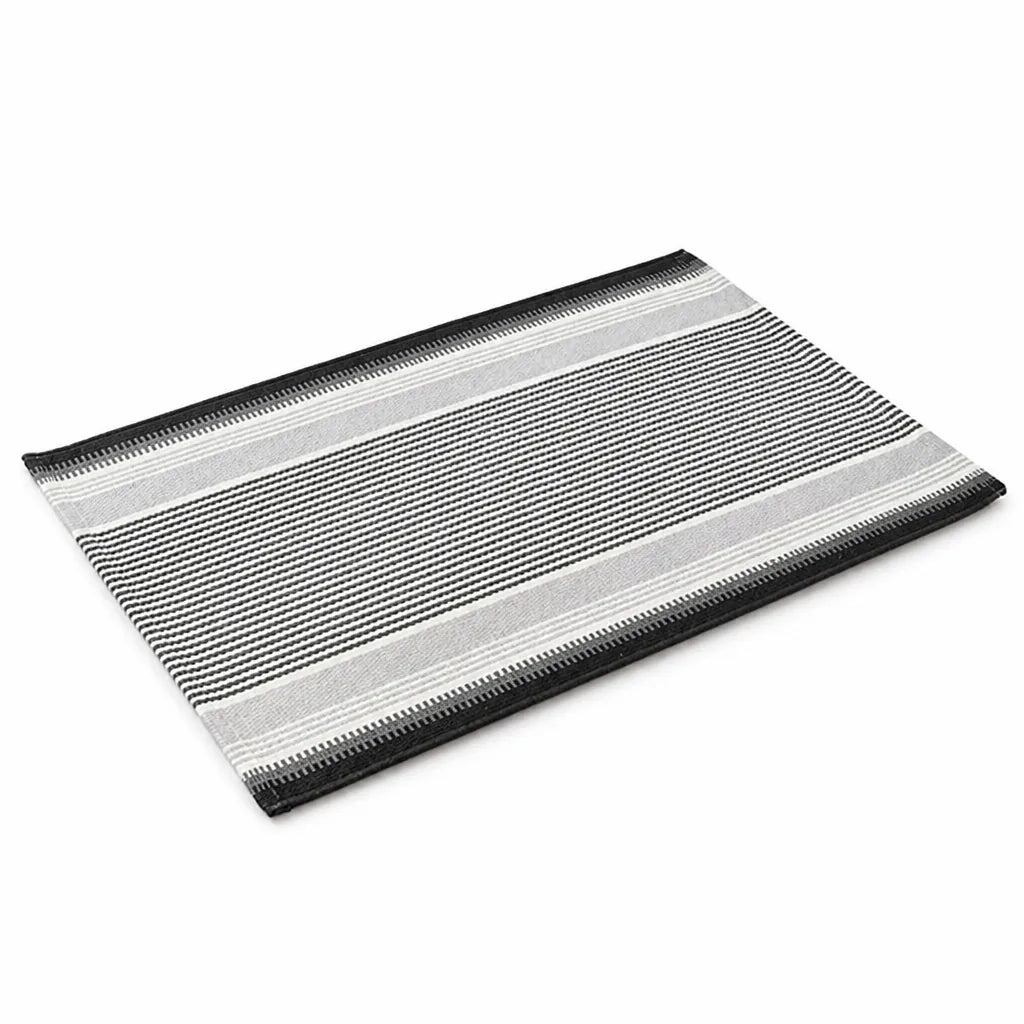 Runner Rug Striped Cotton Blend Anti-Slip